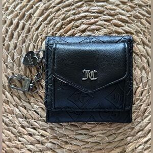 Juicy Couture Black Wallet with Logo Interior